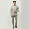 Men’s Beige Textured Jodhpuri Suit
