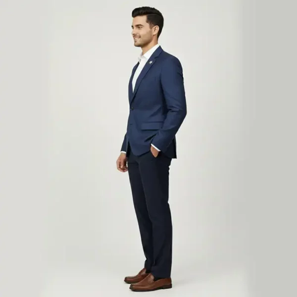 Men’s Navy Blue Slim Fit Blazer