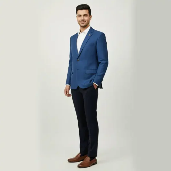 Men’s Navy Blue Slim Fit Blazer