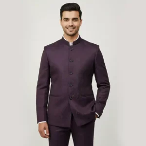 Men’s Royal Plum Jodhpuri Suit for Men