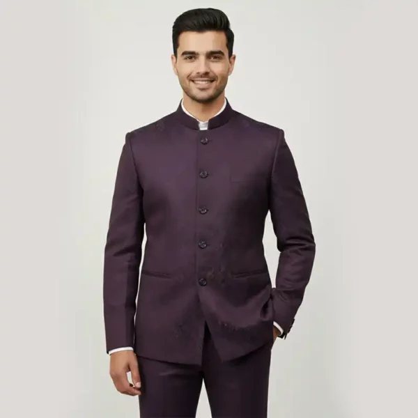 Men’s Royal Plum Jodhpuri Suit for Men